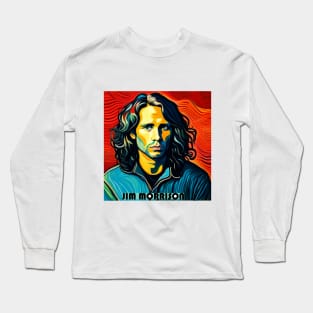 Jim Morrison art Long Sleeve T-Shirt